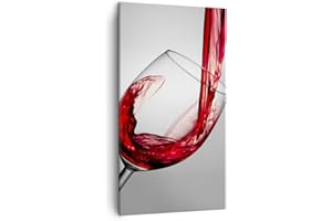 ARTTOR Lienzos decorativos Bebida vidrio vino Cuadro Sobre Lienzo Moderno Vertical 45x80cm Cuadros Decoracion Salon Dormitorio Cocina Cuadros Pared Imágenes Wall Art Prints Decor Canvas PA45x80-2258