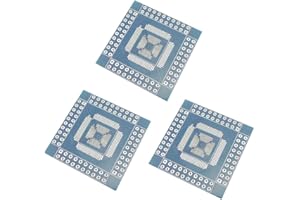 Aihasd 3PCS QFN/TQFP/LQFP QFP 16-80 pin 0.5mm Pitch to Dip PCB Adapter Board Dual Side