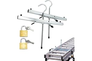 HEYOUTH Supporto per Scala,Portapacchi Scala morsetti,Sistema di serraggio per Il Montaggio di Scale su Portapacchi dell’Auto,morsetti per scale da tetto per auto,per furgone Morsetti