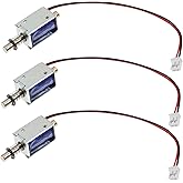 3pcs Push-Pull Electromagnet 12v Solenoid Micro Magnets Solenoid Electromagnet Actuator Linear Electromagnet Mini Linear Actu
