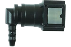 CONNECT WORKSHOP CONSUMABLES Connect 37223 Fuel Line Angled Quick Connector 6.3mm x 3mm 3pc, Grey