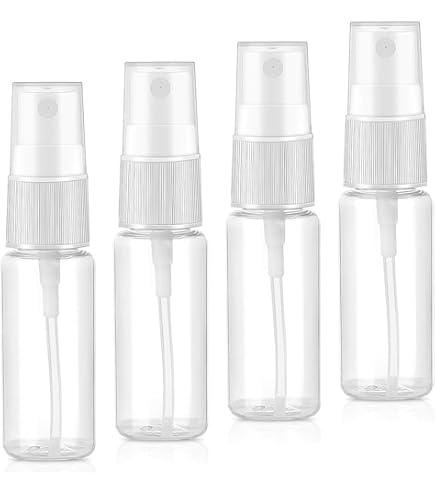 6 Flacons Spray Vides 50 Ml En Verre Ambré Avec Entonnoirs
