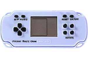 Keptfeet Retro Handheld-Spielekonsole - Tragbarer -Spieler mit integrierten klassischen Spielen | Wiederaufladbares Spiel-Spieler-Geschenk für die Reise für Kinder, Teenager, Jungen, Mädchen