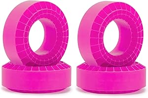 AMK Insert en mousse de silicone 1,9 pour pneu Crawler 108 x 42 mm, remplissage intérieur étanche pour pneus 1/10 RC Crawler Axial SCX10 Capra RXB10 TF2 Redcat Gen7 Gen8 TRX4 mises à niveau (violet)