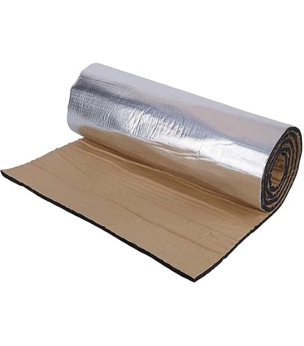 Modigt 60x39 Inch Sound Deadener Mat - Car & Home Heat Shield Insulation, 5mm Thick, Double Layer Aluminum Foam (16 Sq Ft)