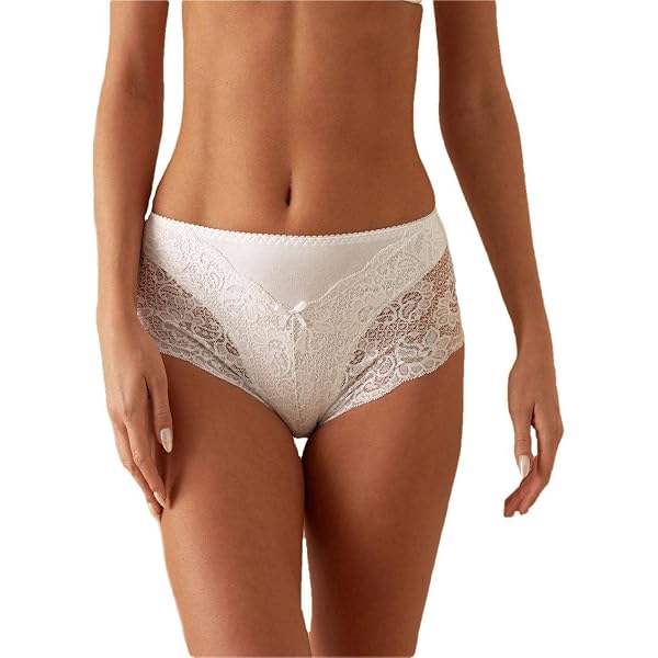 JADEA Slip Donna In Cotone Elasticizzato - Confezione Da 6 Pezzi - Art. 06 Vita Alta, Modello Culotte, Morbido E Confortevole, Colore Bianco (taglia 9)