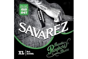 Savarez Struny do gitary akustycznej Acoustic Phosphor Bronze Set A140XL Extra Light .010-.047
