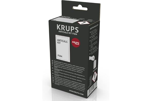 Krups 2 Sachets Détartrant + Batonnet Testeur pour machines Nespresso, Dolce Gusto, Full Auto, Espresso, Bouilloires F054001B, blanc