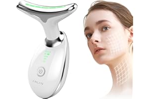 ‎ANLAN Gesichtsmassagegerät, ANLAN Gesicht Schönheit Gerät mit 3 Modi für Gesichtsmassage, 45℃ Beauty Gesichtsgerät für Gesichtspflege & Hautkomfort, Massagegerät Gesicht für Damen und Herren
