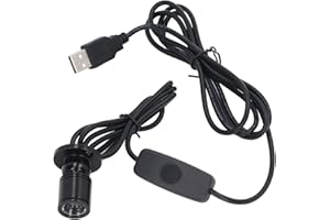 Mumusuki Mini Faretto, Faretto LED Dimmerabile USB 5V in Alluminio con Cavo da 2 M Piccola Luce D'accento per Dipingere Piante per Vetrina per Gioielli Modello Espositore Scaffali (Luce