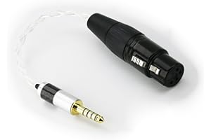 Ablet 4,4 mm męski na 4-pinowy XLR zrównoważony żeński posrebrzany adapter audio do słuchawek Sony WM1A, NW-WM1Z, PHA-2A