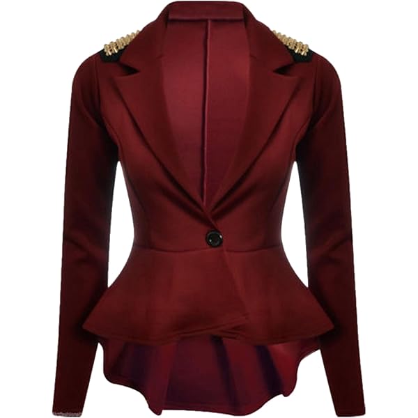 Prime Fashions Blazer Court à Manches Longues Pour Femme