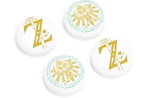 DLseego Joystick Kappen Kompatibel mit Switch Grip Joy Con Grip Switch Thumb Grips Switch Lite OLED Zubehör Thumb Grips Switch Daumenkappen,4 Joystick Kappen Switch,Gelb Weiß