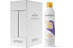 Olio di Sesamo Tostato Spray 6x200ml - Olio Spray nutraceutico – Salute & Benessere - Sprayleggero – 100% Naturale,100% Leggero, 100% Facile - Con lo spray risparmi fino al 90% di prodotto