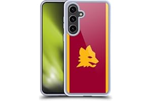 Head Case Designs Licenza Ufficiale AS Roma Home Kit per Stemma 2023/24 Custodia Cover in Morbido Gel Compatibile con Samsung Galaxy S24+ 5G