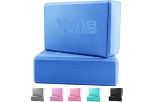 XN8 SPORTS XN8 Bloque Yoga 2 Unidades Espuma EVA de Alta Densidad Ladrillo Yoga para Ejercico Yoga Pilates Mejora la Fuerza y Equilibrio La Flexibilidad