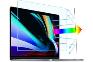 ANTOGOO V 2PC Anti Blue Light Laptop Screen Protector Compatible with MacBook Pro 16 Inch 2019 Released with Touch ID & Touch Bar (A2141) - Anti-Glare/Anti Scratch Matte Laptop Screen Protector Guard