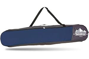 BenWild SNOWBOARD TRAVEL BAG SLEEVE CARRY CASE FLIGHT BOARD LUGGAGE BACKPACK Length 150cm