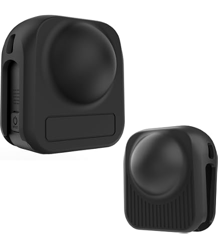 FiTSTILL Kit Protezione Silicone Per GoPro Max 2 – Custodia + Pellicole + Copriobiettivi + Coperchio Batteria + Cinturino