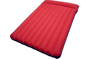 Happy People- Doppelboxmatratze Colchón de algodón con Doble Caja, 200 x 130 x 8 cm, Color Azul/Rojo, 78014