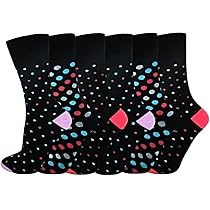 QZ FASHION Lot de 6 paires de chaussettes amples non élastiques en coton pour femme Couleurs vives Taille 37-42, coloris assortis, taille unique QZ FASHION Lot de 6 paires de chaussettes amples non élastiques en coton pour femme Couleurs vives Taille 37-42, coloris assortis, taille unique