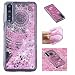 Produktbild HopMore Compatible with Huawei Honor 8X Hülle Silikon 3D Glitzer Flüssig Transparent Muster Kreativ Schutzhülle Durchsichtig Handyhülle Silikonhülle Stoßfest Slim Case - Mandala