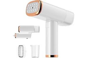 ZStarlite Défroisseur Vapeur, Mini fer à repasser Portable, 30s Chauffage Rapide, 1000W, 120ml, Voyage Vapeur Steamer avec Brosse et Tasse de Mesure - Parfait pour la Maison, Le Bureau ET Les Voyages