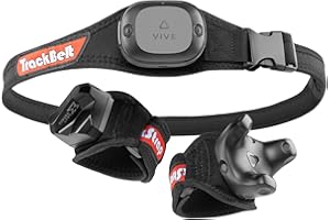 Rebuff Reality Trackstraps for Vive Tracker 3.0, 2.0, Vive UltimateTracker, Tundra Tracker – Empower Full Body Tracking in VR Chat, Dance Dash, and Other FBT Apps (Tracker Sold Separately), Black