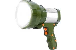 CYBBO Torcia LED Ricaricabile,Torcia LED Alta Potenza 15000 Lumen 10000mAH Torcia Lanterna IPX4 Impermeabile Faro di Ricerca LED 6 Modalità Lampada di Emergenza per Campeggio Camminata Ciclismo Pesca Caccia