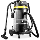 Klarstein IVC-5 - Aspiratore Industriale, Ideale per Secco/Umido, Efficienza 2W, Filtro HEPA, Serbatoio 5L, Sistema Soffietto