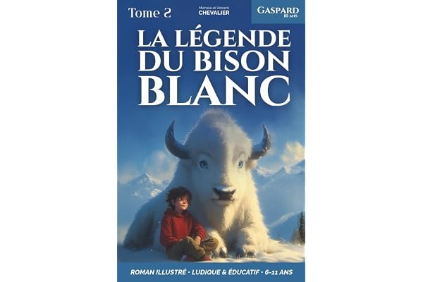 GASPARD, 10 ANS, LA LÉGENDE DU BISON BLANC: Une aventure fantastique chez les Sioux, illustrée, éducative et ludique pour les 6-11 ans ! Un conte inspirant sur le courage et le respect de la nature.