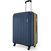 Safari Medium Genius Alley 66cm Size Check-in Trolley Bag Hard Case Polypropylene, 4 Spinner Wheels, 360 Degree Wheeling Lugg
