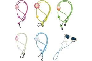 WZWZO Cordon Lunettes Enfant, 5pièces Attache Lunette Enfant,Cordon Lunet te E nfant, Attache Lun ette Bebe,C ordon Lun ettes Bebe,C ordon Lu nette B ebe,Elastique L unette B ebe