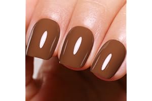 Ozzeal Smalto Semipermanente Unghie Marrone, 15ML Marrone Cioccolato Scuro Smalti Semipermanenti Per Unghie Autumn Winter Smalto Gel Unghie UV Soak Off Led UV Gel Nail Polish Per Donne