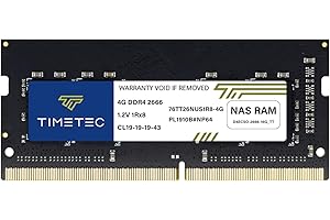 Timetec DDR4-2666 4GB de Repuesto para Synology D4NESO-2666-4G SODIMM sin búfer sin ECC (Compatible con RS820RP+, RS820+, DS920+, DS720+, DS420+, DS220+, DS2419+, DS2419+II, DS1819+, DVD. A32199