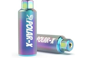 VOLO.FREEDOM TO FLY Volo Polar-X Bike Pegs BMX Accessories 3/8 Inch Solid Axles Rear Front Foot Resting Street Stunt Aluminum alloy Non-Slip Light Weight Bicycle Kids Cycling Scooter