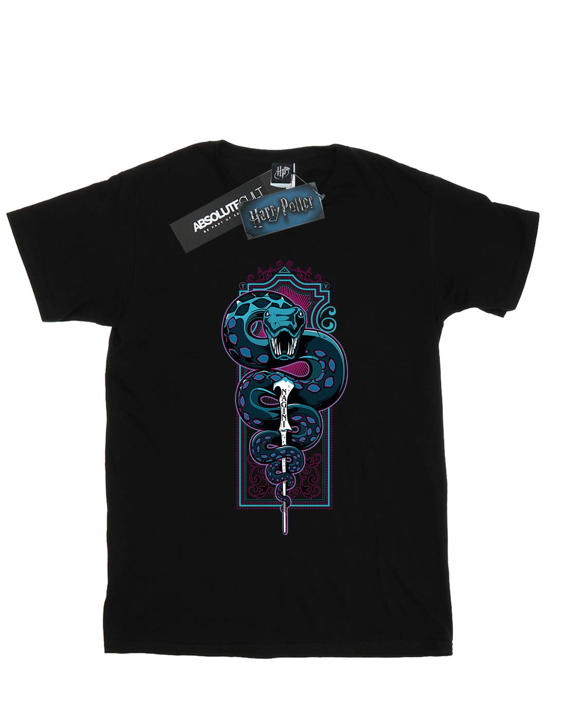 Absolute-Cult-Harry-Potter-Mdchen-Neon-Nagini-T-Shirt
