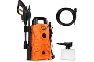 GURYON Pressure Washers,1300W Max.100Bar 410L/H, Electric Pressure Washer, Jet Washers Pressure Washers For Patio and Car, Electric Portable Power Washer For Cleaning Drives, Walls, Garden Furniture