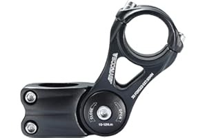 Bynccea Attacco Manubrio per Bici 31,8mm 90/110/145mm Prolunga Manubrio MTB 80 °Biciclette Gambi Regolabile per Bici da Strada, MTB, BMX