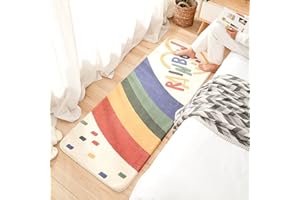 MOSHOINOT Alfombra Corredor Runner Infantil Lavable Alfombra Decorativa para Cuarto de los niños Sala de niños Cuarto del bebé Sala de estar Rectángulo Moderno Alfombras Mullida Infantiles Bebe 60 x 160 cm