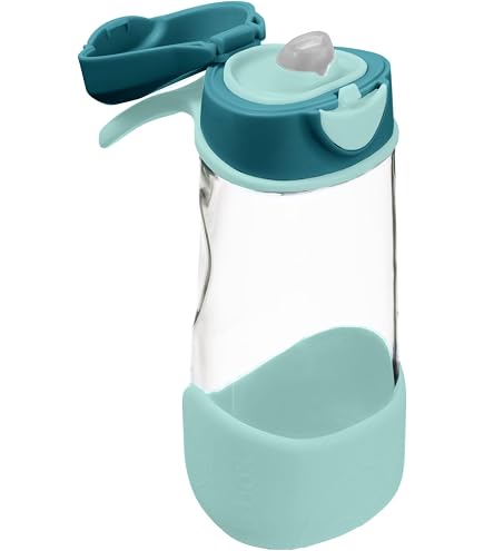 Gourde Sport B.box Enfant 450ml - Bec Souple Anti-Fuite | Poignée Facile, Sans BPA