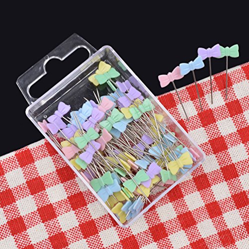 YNuth Stecknadeln Pinnadeln Blume Schleife Knopf Mehrfarbig Schneider DIY Packung - 4