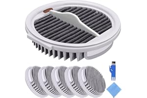 EATBALE Filtro HEPA para Xiaomi Roidmi X20 / X30 / X30 Pro / S2 / F8 Aspiradora Inalámbrica de Mano, Piezas de Repuesto Filtros Hepa Eficientes Accesorios con Herramientas de Limpieza (6 Piezas)