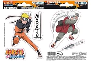 ABYSTYLE - NARUTO SHP - Stickers - 16x11cm - Naruto/Jiraiya