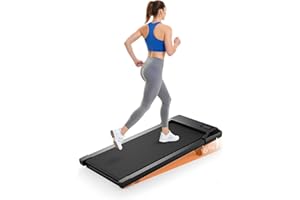 Superun Raceable 6% Incline Walking Pad with App Control, Under Desk Treadmill for Smart Devices with Training Courses and AI Training, Max 136KG 159KG Suitable for Heavy People, Door to Door Delivery