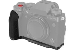‎SMALLRIG SMALLRIG X-T5 L-Shape Grip L-bracket dla Aparatu FUJIFILM X-T5, Wbudowana Płytka Szybkiego Uwalniania Aparatu dla Arca, Otwory 1/4"-20, Ergonomiczny Silikonowy Uchwyt, Przycisk Migawki (Czarny) - 4260