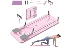 ‎PEELANMALL Pilates Board Set,2025 Upgraded Pilates Reformer Set,5-in-1 Pilates-Reformer mit LED-Zähler für Familien Geeignet,Einschließlich Knieschutz und Videoanleitung,ideal für Anfänger und Profis