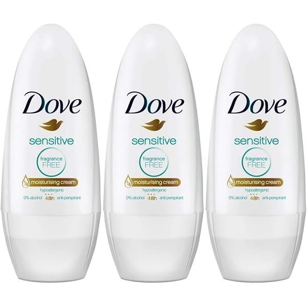 6 X DOVE Deodorant Women Sensitive Roll-on – 50 Ml, Alkoholfrei, Für Empfindliche Haut
