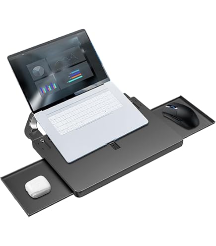 Yinnhom Table De Travail Pliable Fibre De Carbone Pour Tesla Model 3 & Model Y - Plateau Multifonction