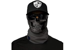 ‎SA FISHING SA Fishing Face Shield Halstuch - viele verschiedene Designs - Multifunktionstuch Schutzmaske Totenkopf Schal Gesichtsmaske Sturmhaube Bandana Ski Motorrad